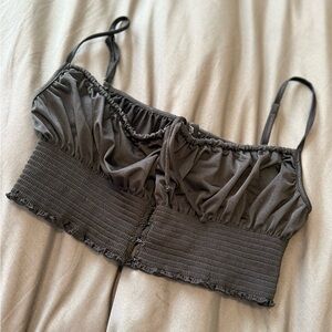 a new day Black Ruched Top